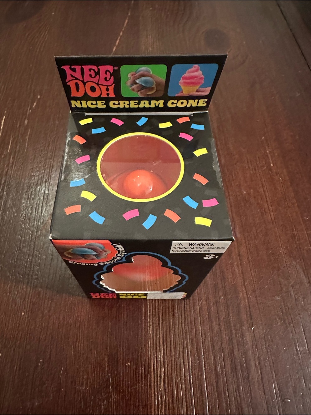 Nice Cream Cone Soft Squeeze Toy - Orange